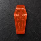 Orange skelett godisask
