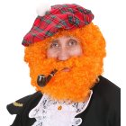 Skotsk Leprechaun Lockig Peruk & Skägg