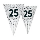 25 År Girlang Vit/Svart