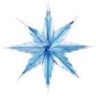 Metallisk Snöflinga Dekorationer Blå/Silver