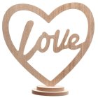 Love Trä Bordsdekoration