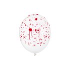 Blodstänk Latexballonger Transparenta