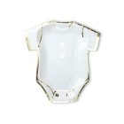 Babyshower Body Papptallrikar Vit/Guld