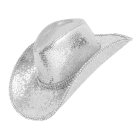Paljettcowboyhatt Silver