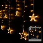 LED Ljusslinga Stjärnor Vit