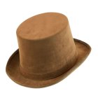 Vintage cylinderhatt brun