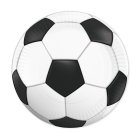 Fotboll Papperstallrikar Svart/Vit