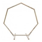 Hexagon Dekorationsbåge Trä 220 cm