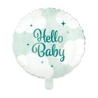 Hello Baby Folieballong Grön