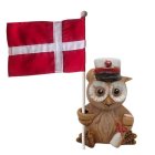 Uggla Dekoration Röd