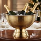Champagnekylare Med Fot Rostfritt Stål