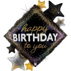 Happy Birthday Stjärna Folieballong