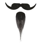 Musketör Mustasch Och Pipskägg Svart
