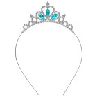 Prinsesstiara Silver/Blå
