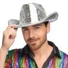 Disco-cowboyhatt Silver