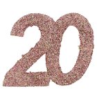 20 År Bordsdekoration Roséguld