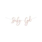 Baby Girl Banner Ljusrosa