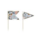 Blomster Cocktailpinnar Guld