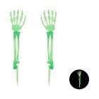 Självlysande Skeletthänder