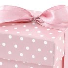 Presentaskar Med Rosett Rosa