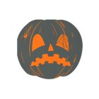 Halloween Servetter Pumpa Svart/Orange