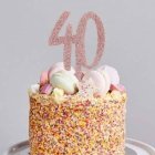 40 År Tårtdekoration Roséguld