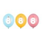 8 År Födelsedag Latexballonger