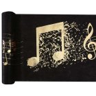 Musik Bordslöpare Guld/Svart