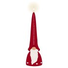 Tomte LED Stearinljus Röd