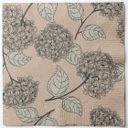 Blommiga Servetter Beige