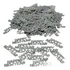 Happy New Year Konfetti Silver