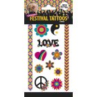 Festival Falska Tatueringar Glitter
