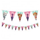 Paw Patrol® Vimpelgirlang Ljusrosa
