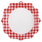Rutig Picknick Papperstallrikar