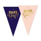 Gender Reveal Girlang Blå/Ljusrosa