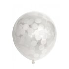 Genomskinliga Konfetti Ballonger Vita