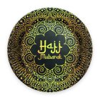 Hajj Mubarak Papperstallrikar Svart/Guld