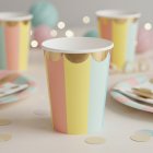 Pastellmix Pappersmuggar Guldkant