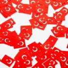 Turkiet Flagga Konfetti
