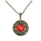 Vampyr Halsband Röd Juvel