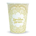 Ramadan Kareem Pappersmuggar Vit/Guld