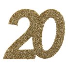 20 År Bordsdekoration Guld