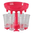 Shotdispenser & Shotglas Rosa