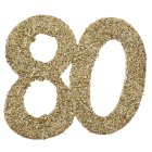 80 År Bordsdekoration Guld