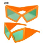 Neonorange partyglasögon
