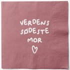 Verdens Sødeste Mor Servetter Rosa