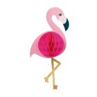 Flamingo Honeycomb Figur Rosa