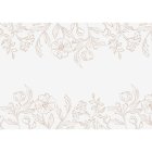 Blommig bordslöpare beige