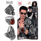 Halloweenringar Silver