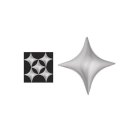 Diamant Folieballong Silver